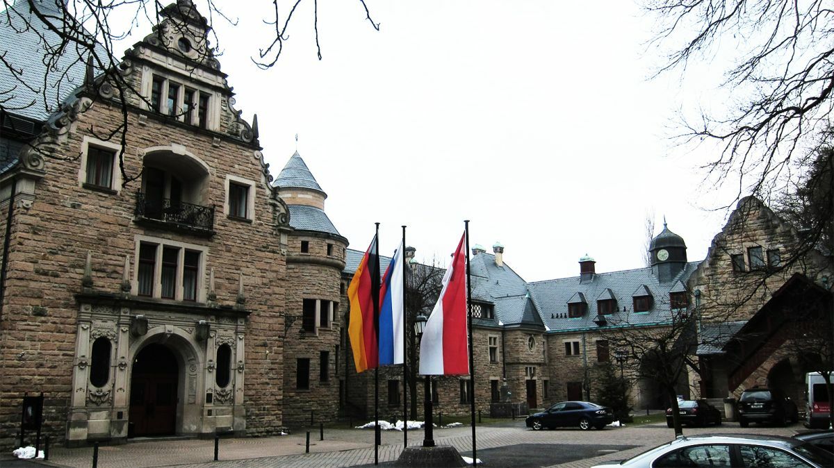Schloss Hotel Wolfsbrunnen Schwebda Buitenkant foto